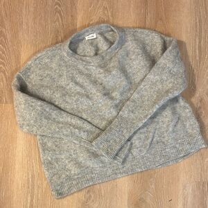 American Vintage Heather Gray Crewneck Sweater